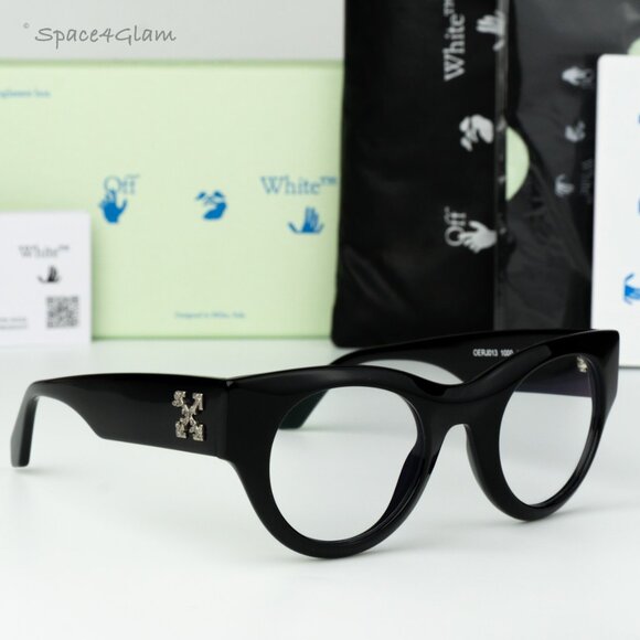 Off-White Women Eyeglasses Black Round OERJ013 STYLE 13 1000 NEW AUTHENTIC main image 7